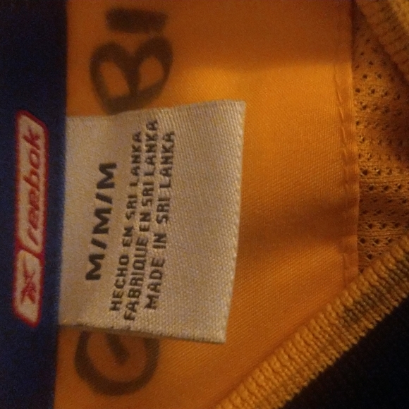 NFL/Reebok Pullover Steelers Jacket  Medium Black & Gold. A little Distressed - Picture 3 of 12